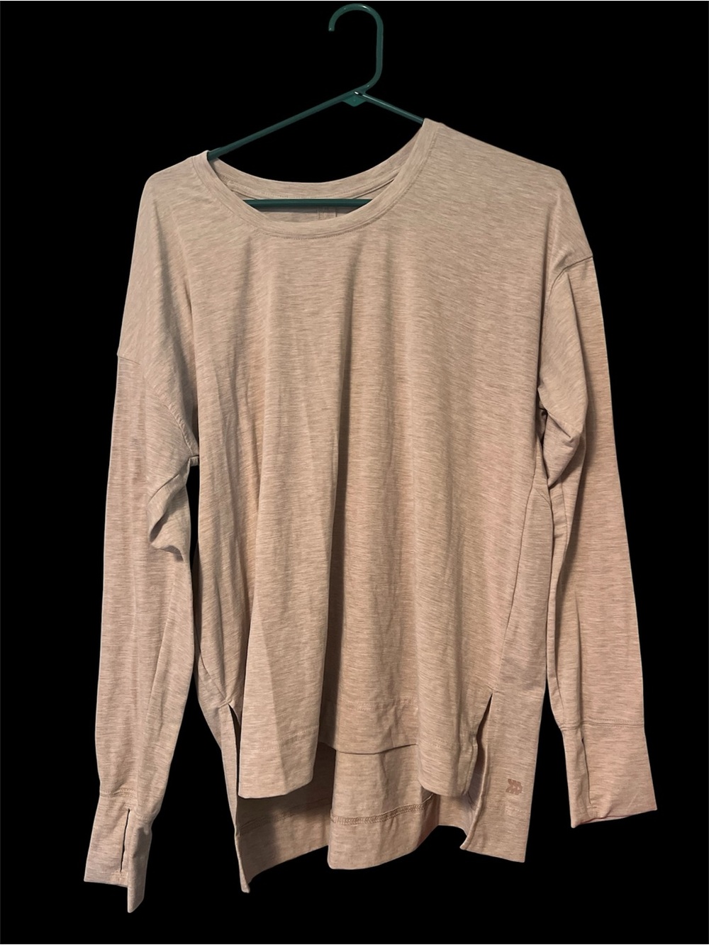all in motion Beige Crew Neck Long Sleeve Top